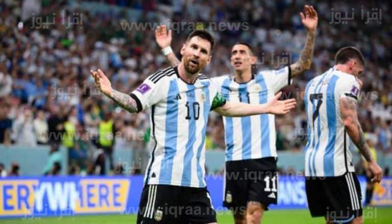 تشكيلة الأرجنتين ضد استراليا اليوم 3 ديسمبر 2022 في كأس العالم قطر