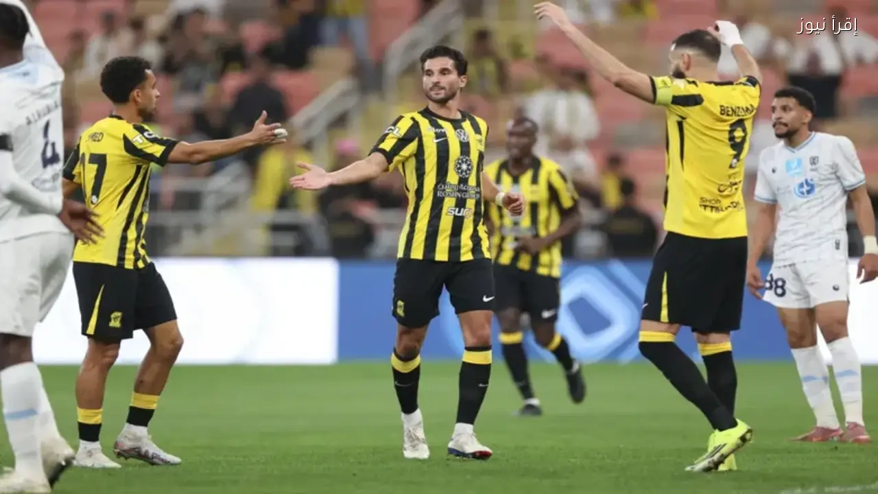 الاتحاد يتغلب على الأخدود في مباراة صعبة بفضل تألق كانتي