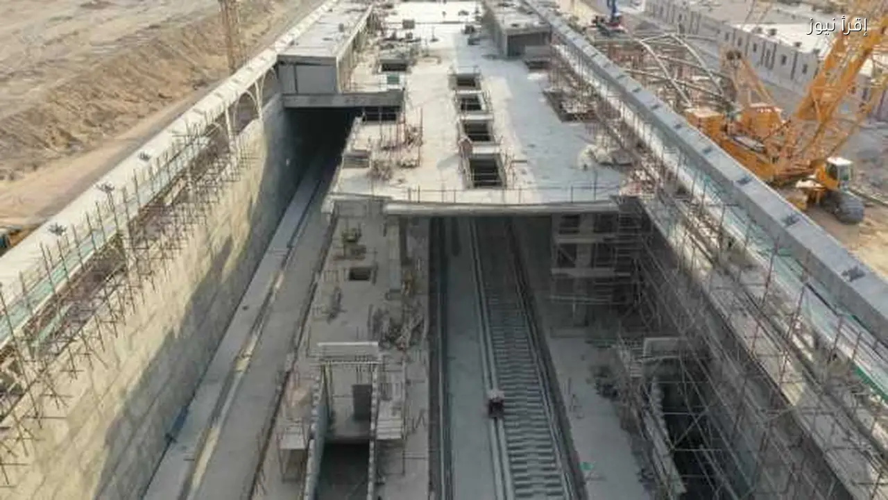 تطور الأعمال في المرحلة الأولى من الخط الرابع لمترو الأنفاق عبر تصوير جوي