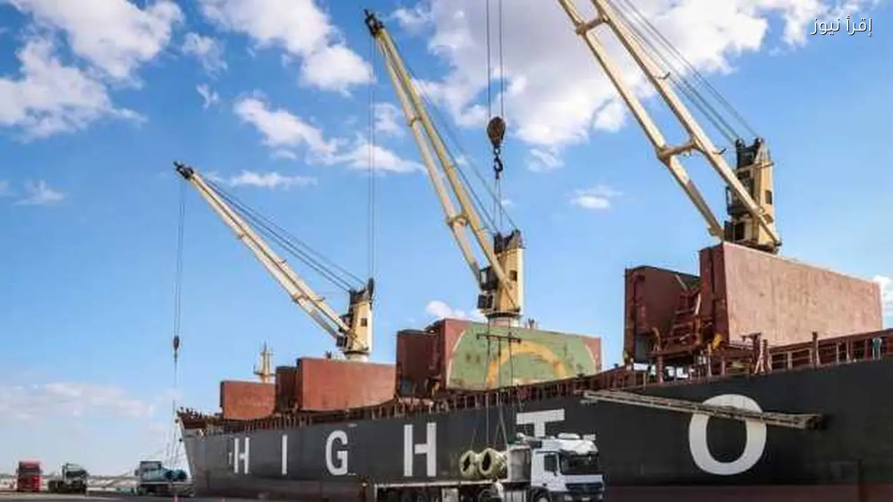 ميناء دمياط يستقبل 10 سفن ويصدر 37 ألف طن من البضائع