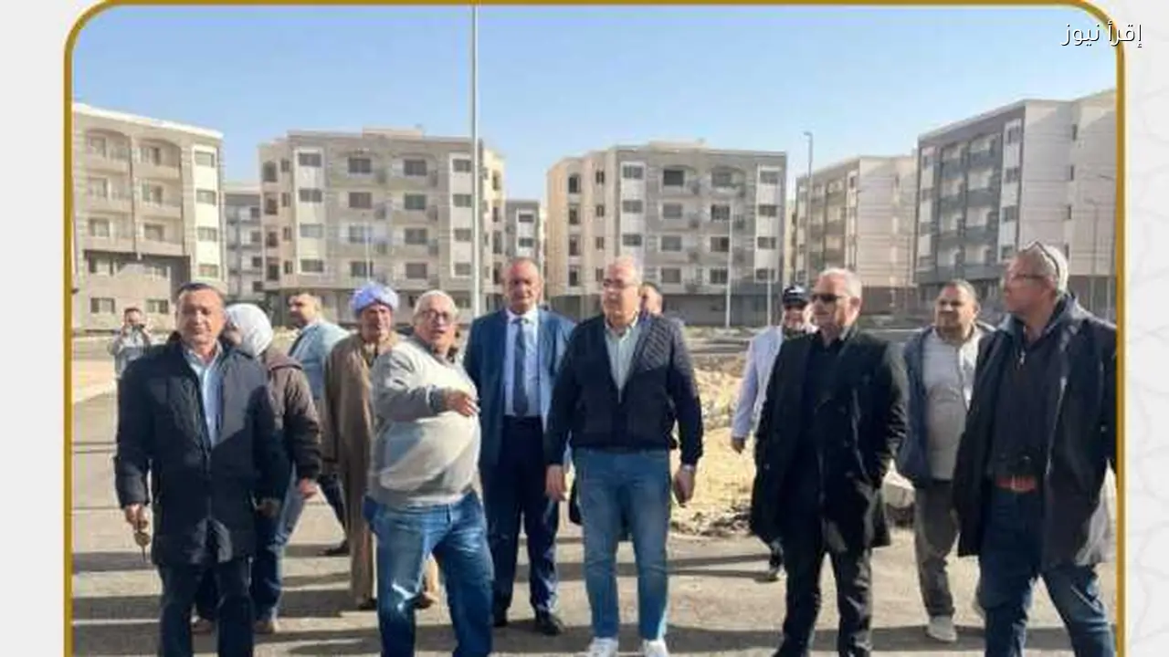 وفد الإسكان يتابع مشروع «درة العبور» بـ 616 وحدة سكنية