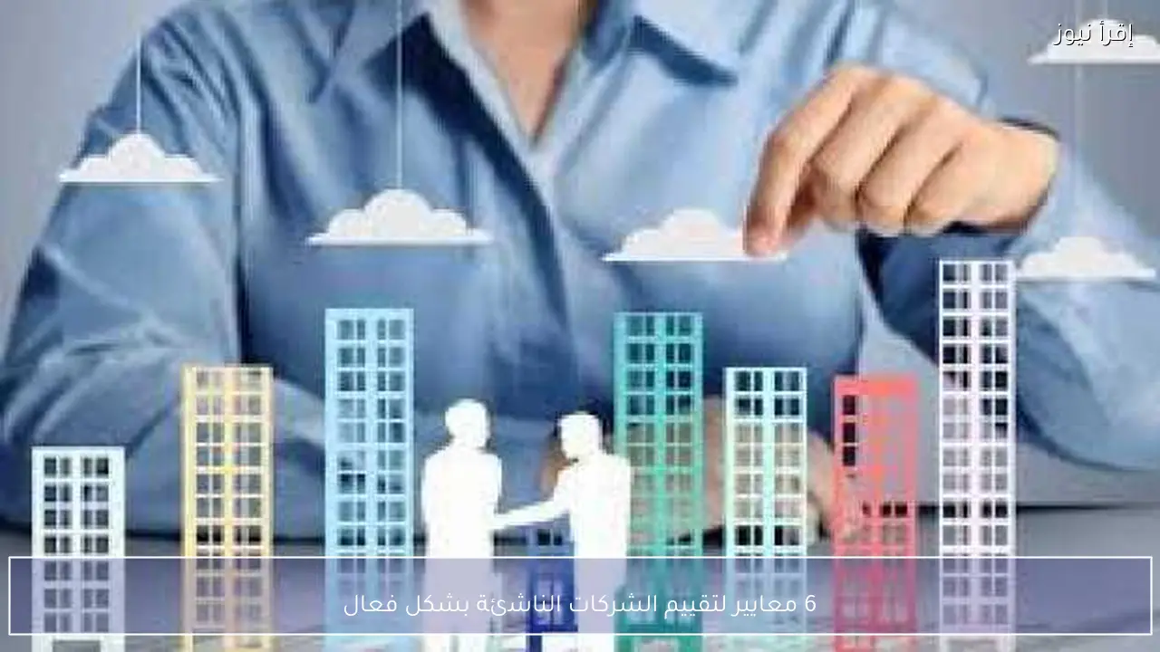 6 معايير لتقييم الشركات الناشئة بشكل فعال