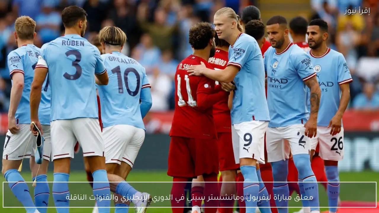 معلق مباراة ليفربول ومانشستر سيتي في الدوري الإنجليزي والقنوات الناقلة