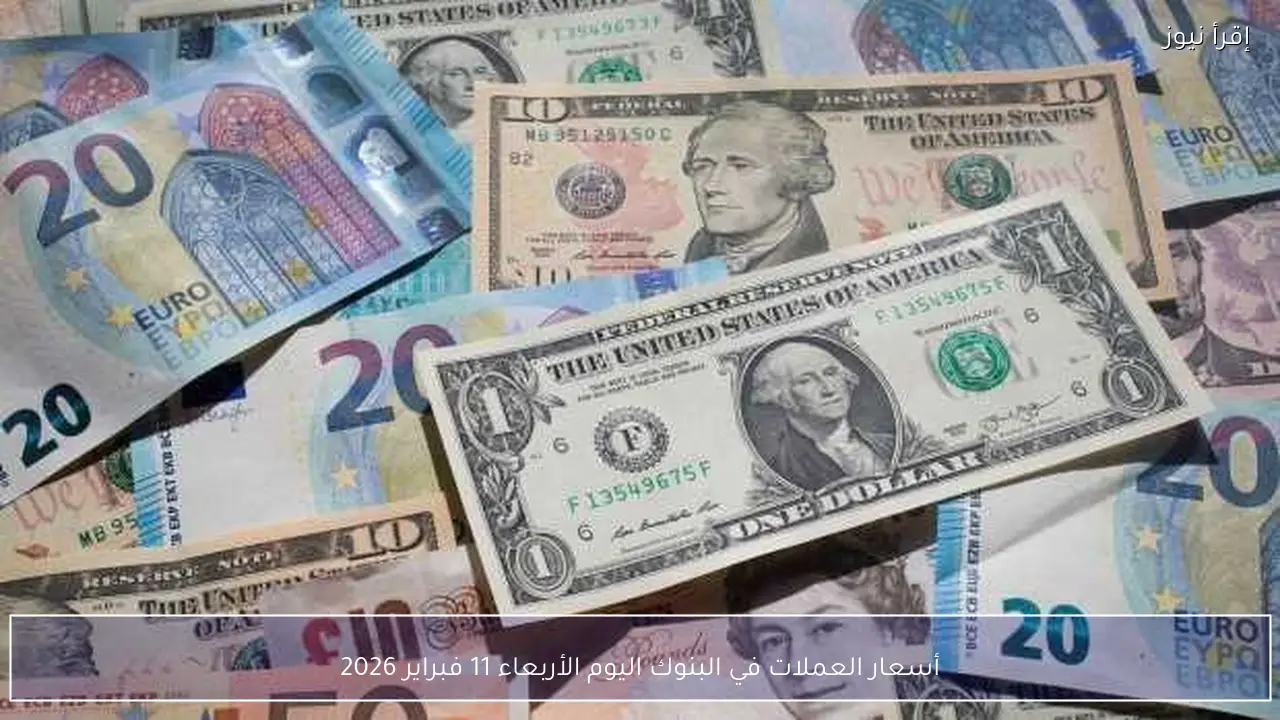 أسعار العملات في البنوك اليوم الأربعاء 11 فبراير 2026