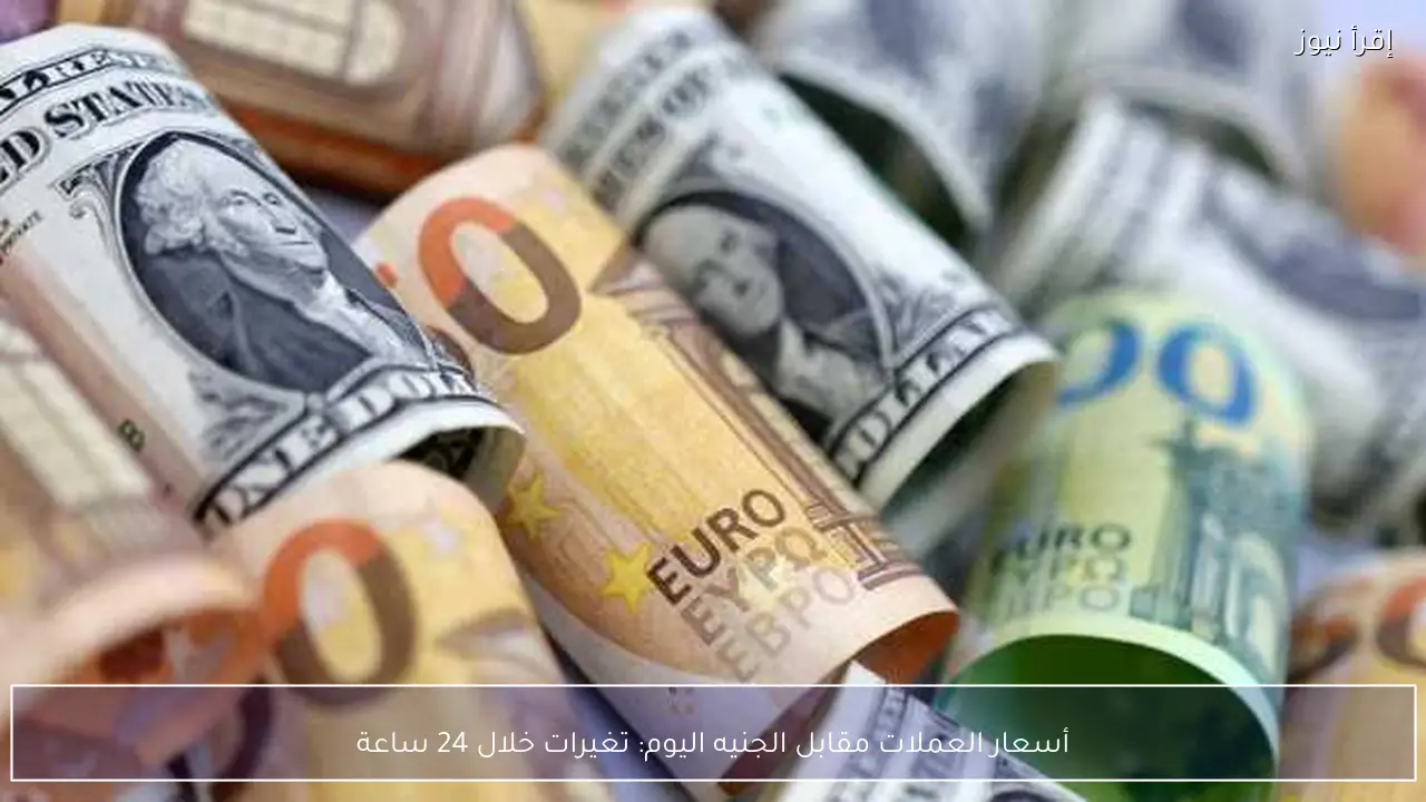 أسعار العملات مقابل الجنيه اليوم: تغيرات خلال 24 ساعة
