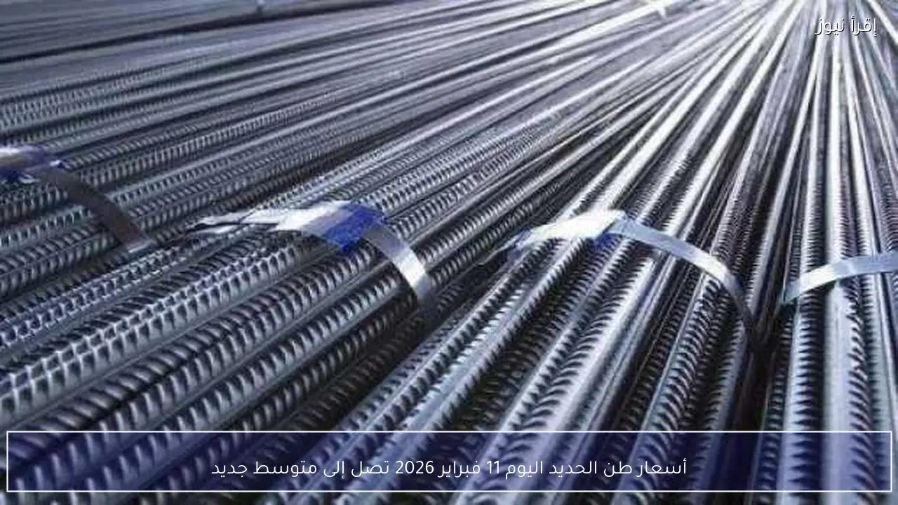 أسعار طن الحديد اليوم 11 فبراير 2026 تصل إلى متوسط جديد