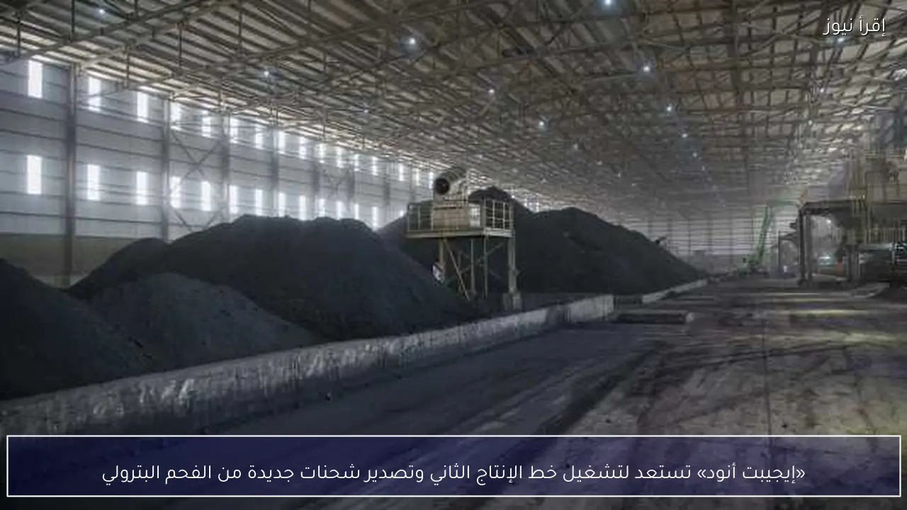 «إيجيبت أنود» تستعد لتشغيل خط الإنتاج الثاني وتصدير شحنات جديدة من الفحم البترولي