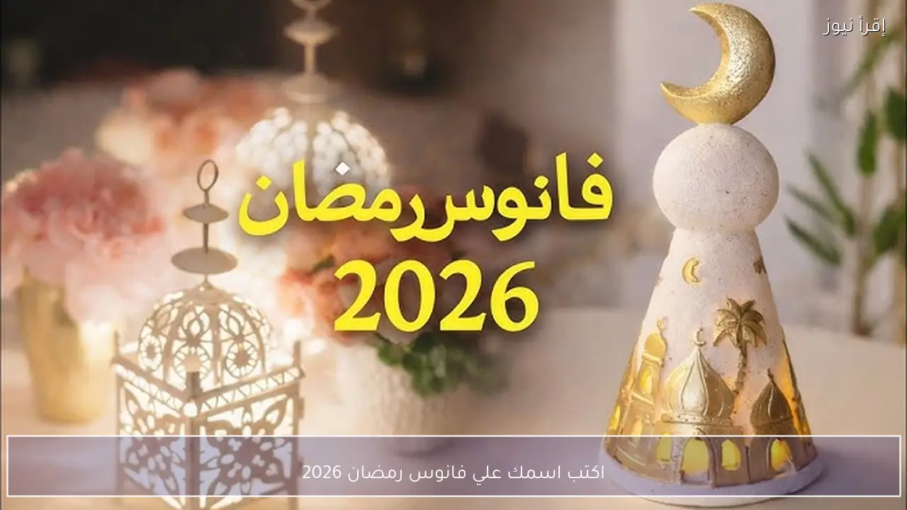 اكتب اسمك علي فانوس رمضان 2026 فكرة مميزة تزين احتفالات الشهر الكريم