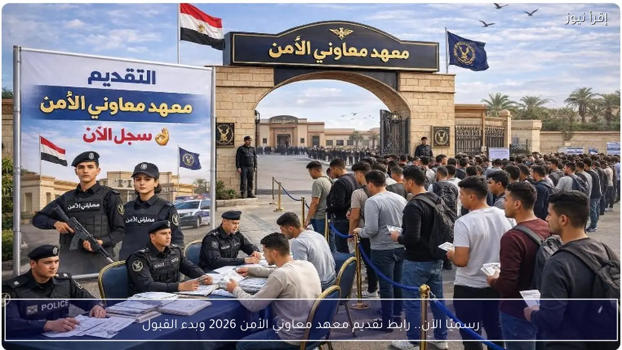 متاح الآن رسميًا.. رابط تقديم معهد معاوني الأمن 2026 لقبول دفعة جديدة