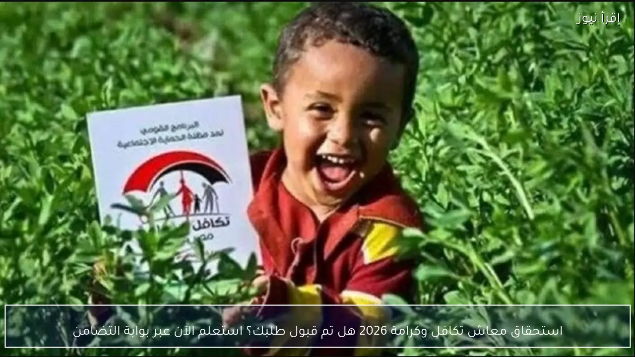 استحقاق معاش تكافل وكرامة 2026 هل تم قبول طلبك؟ استعلم الآن عبر بوابة التضامن