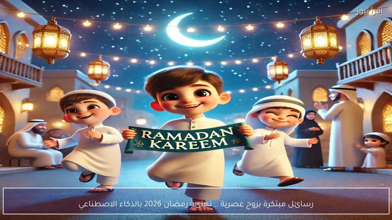 رسائل مبتكرة بروح عصرية .. تهنئة رمضان 2026 بالذكاء الاصطناعي