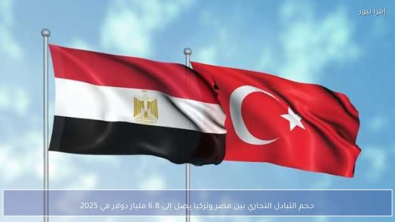 حجم التبادل التجاري بين مصر وتركيا يصل إلى 6.8 مليار دولار في 2025