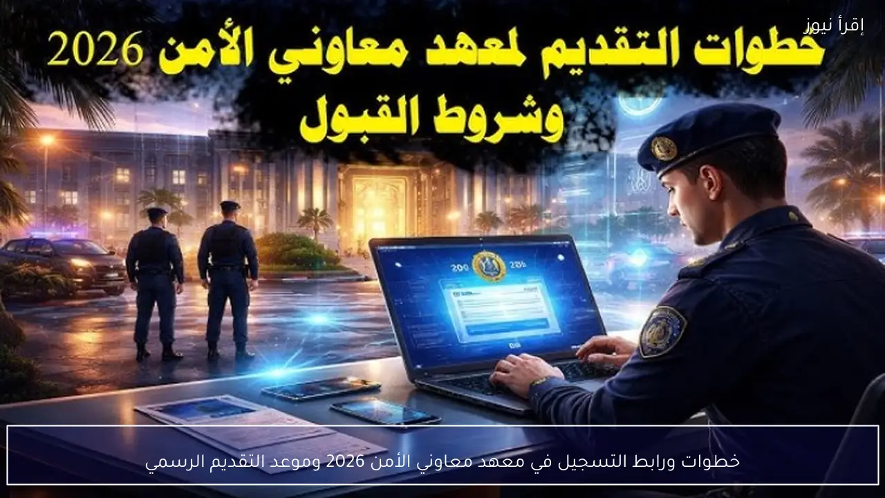 خطوات ورابط التسجيل في معهد معاوني الأمن 2026 وموعد التقديم الرسمي