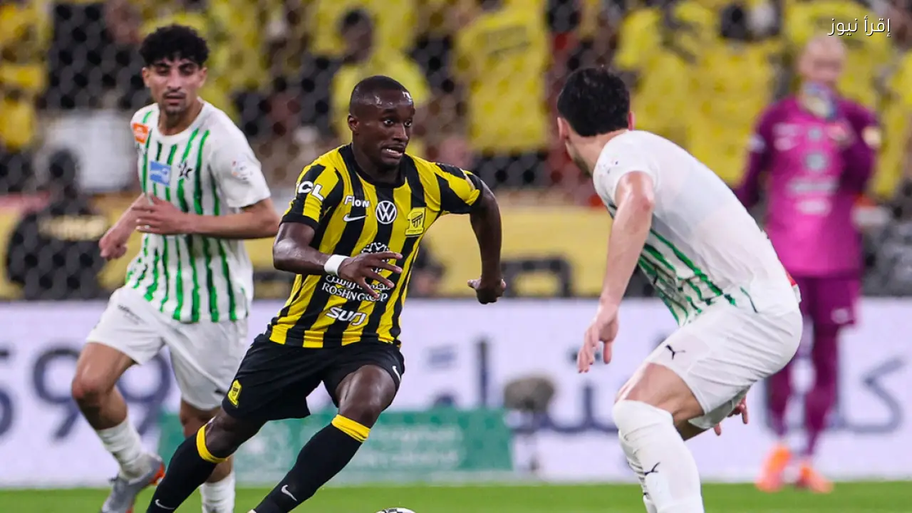 دومبيا يسجل هدف الفوز للاتحاد السعودي أمام النجمة