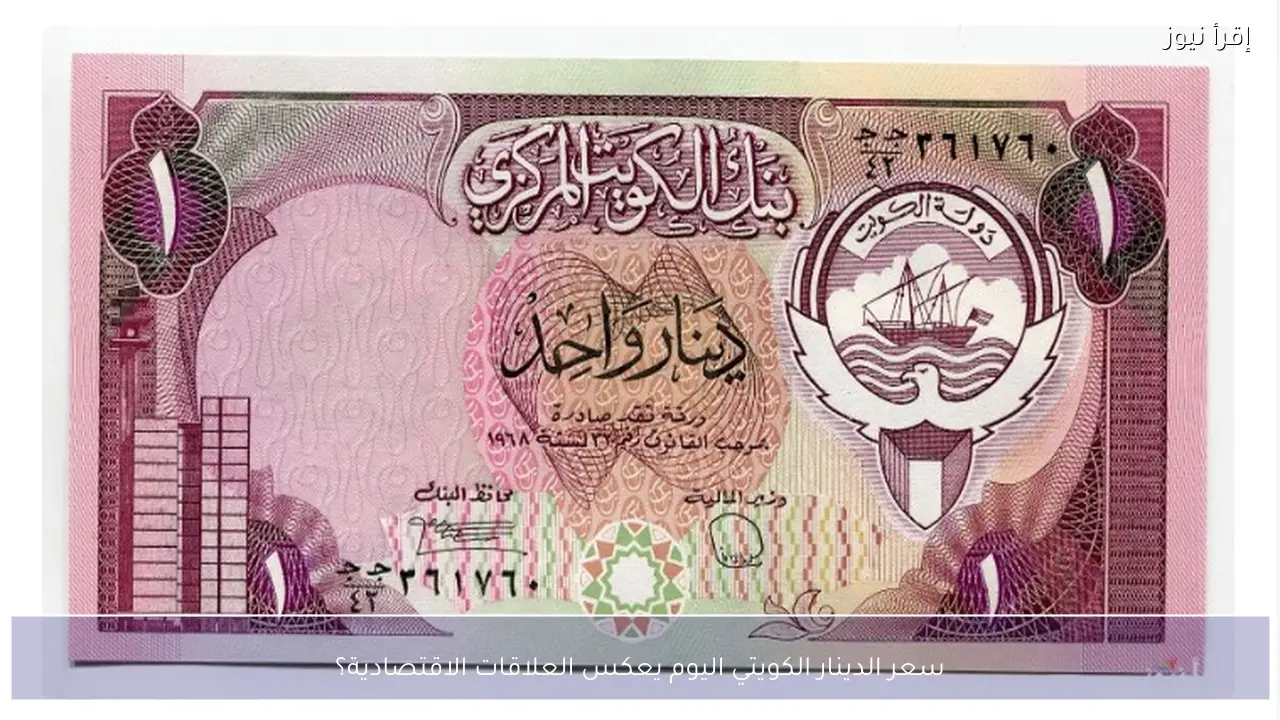 سعر الدينار الكويتي اليوم مقابل الجنية المصري يعكس العلاقات الاقتصادية