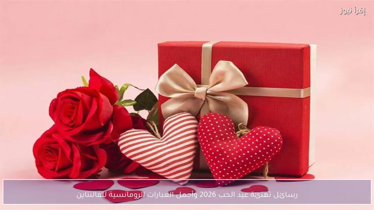 رسائل تهنئة عيد الحب 2026 وأجمل العبارات الرومانسية للفالنتاين