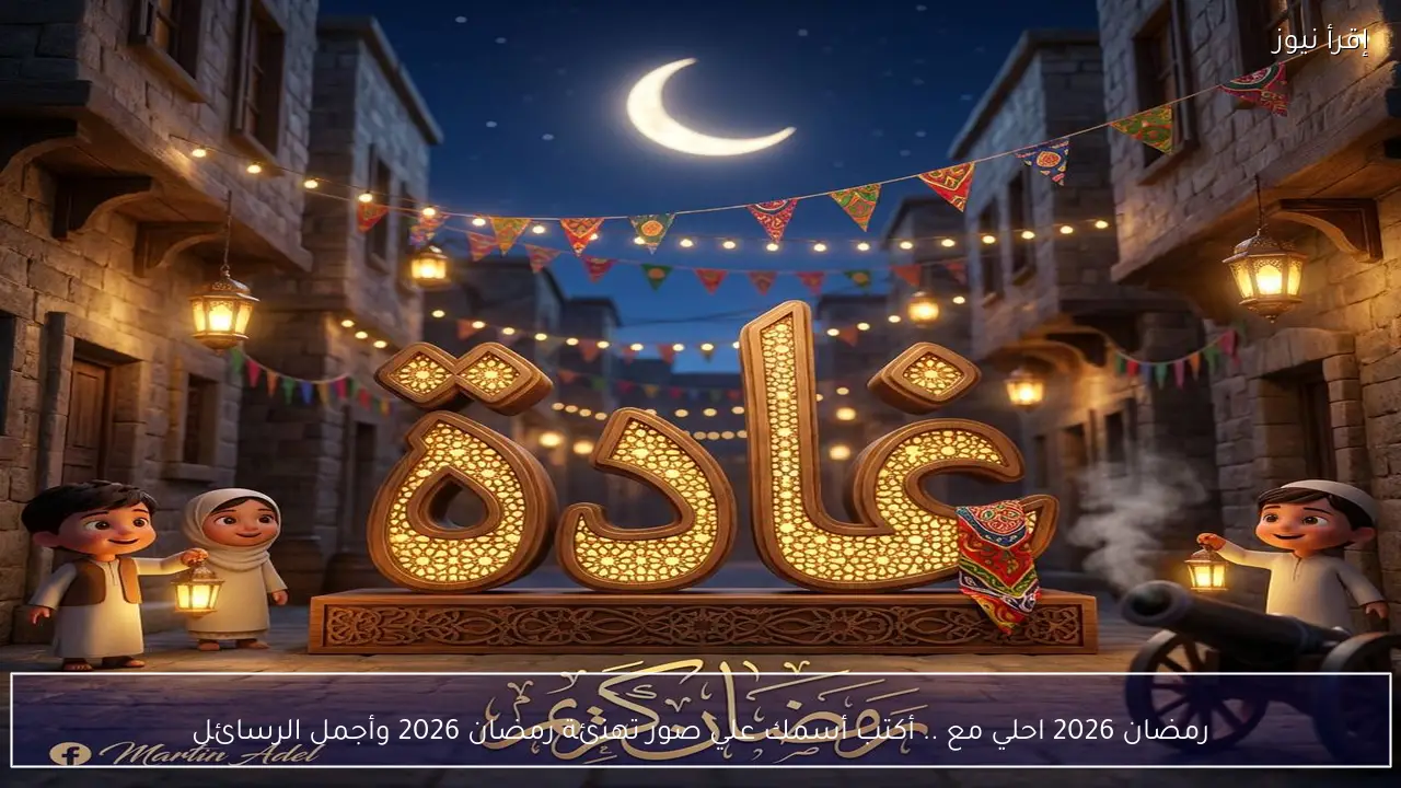 رمضان 2026 احلي مع .. أكتب أسمك علي صور تهنئة رمضان 2026 وأجمل الرسائل