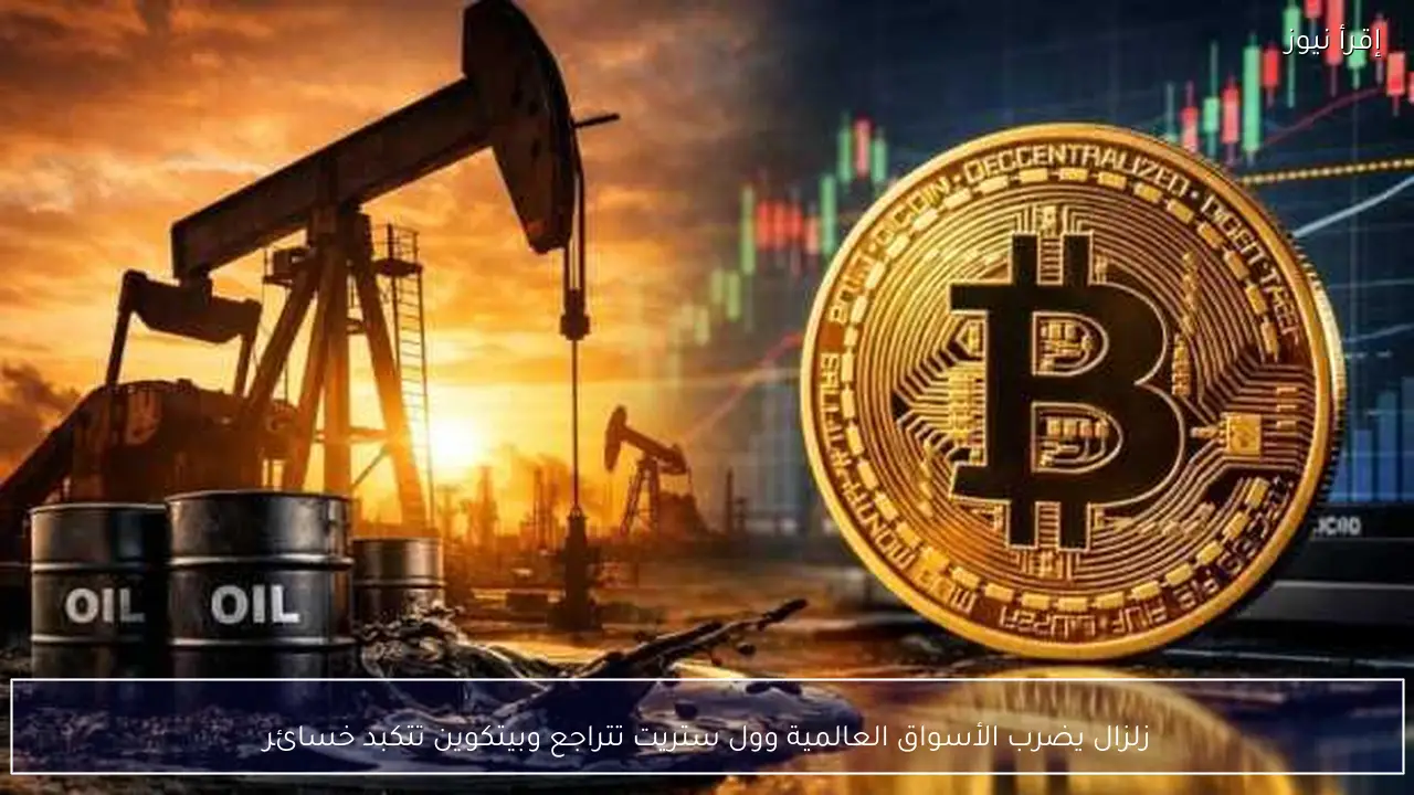 زلزال يضرب الأسواق العالمية وول ستريت تتراجع وبيتكوين تتكبد خسائر