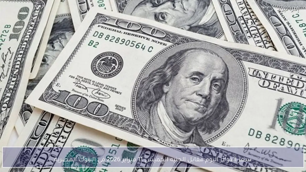 سعر الدولار اليوم مقابل الجنيه الخميس 11 فبراير 2026 في البنوك المصرية