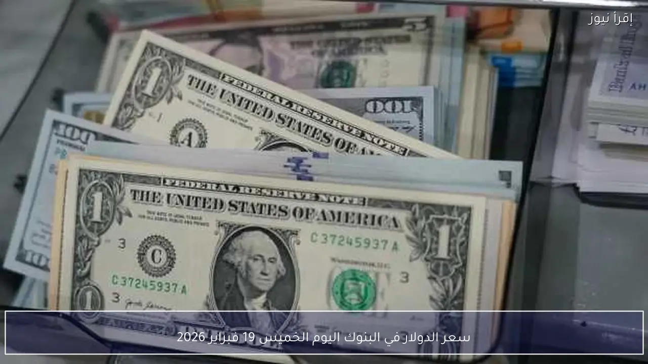سعر الدولار في البنوك اليوم الخميس 19 فبراير 2026