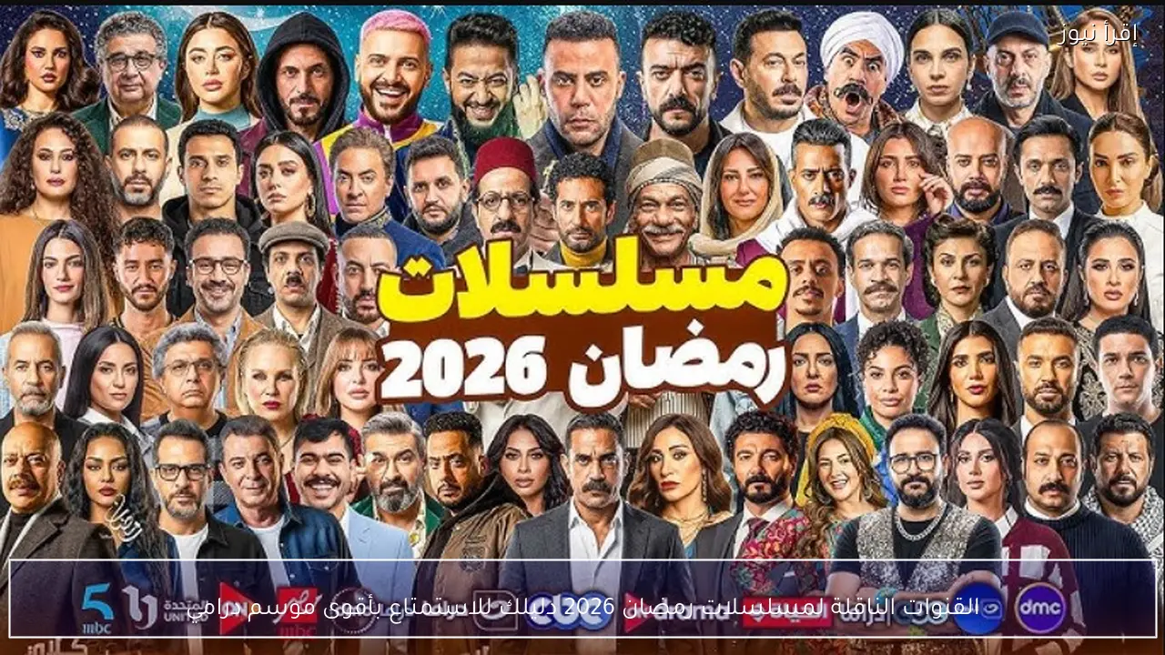 القنوات الناقلة لمسلسلات رمضان 2026 دليلك للاستمتاع بأقوى موسم درامي